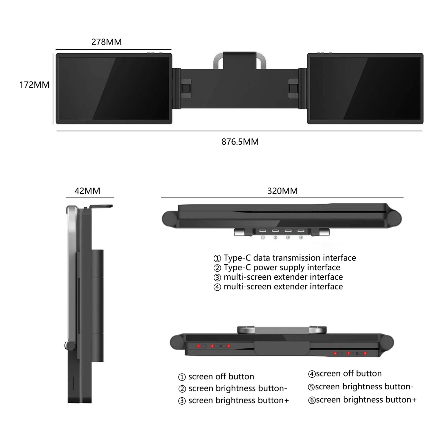 Dual Laptop Screen Extender