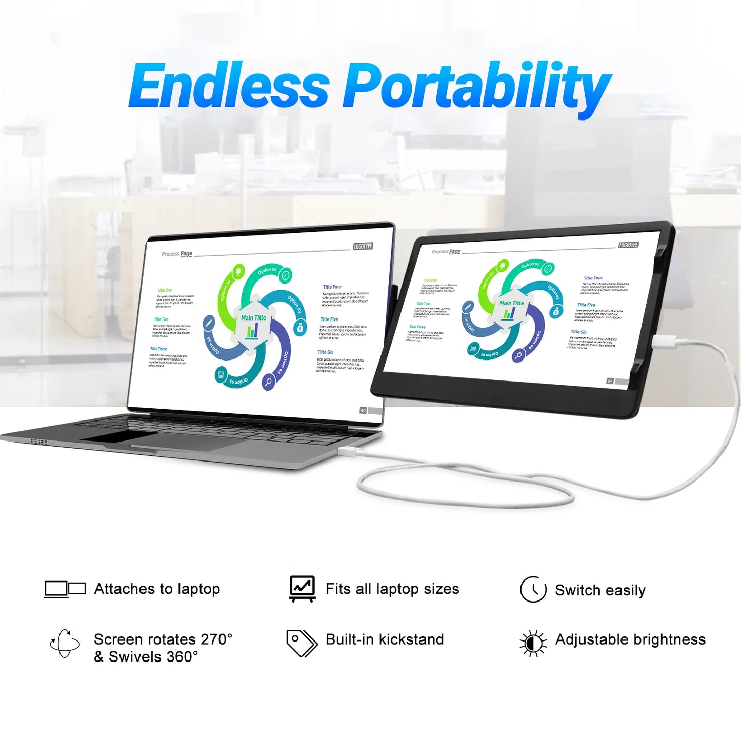 Dual Laptop Screen Extender